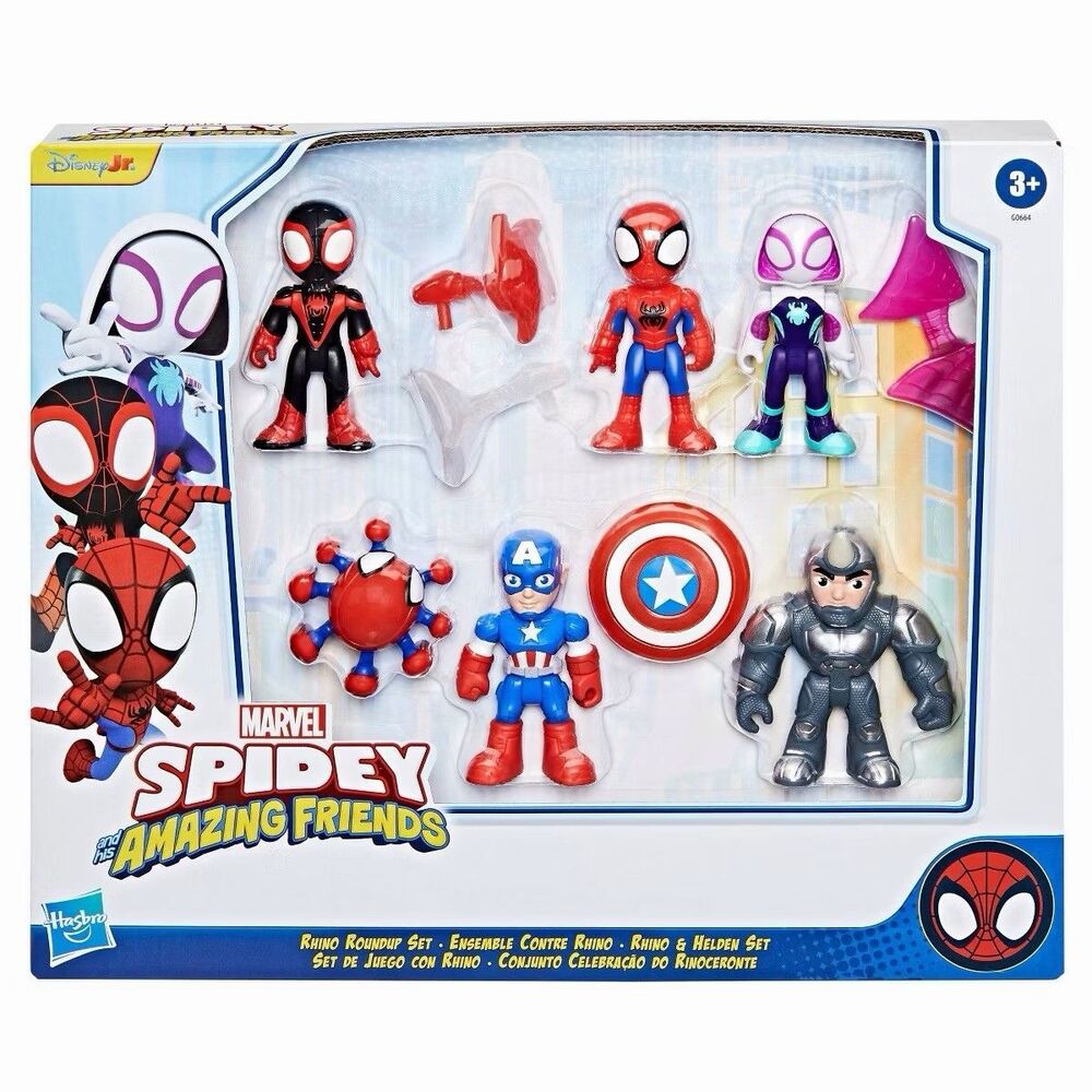 Marvel Spidey and His Amazing Friends Rhino Roundup Set New